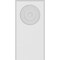 Ekena Millwork Standard Foster Bullseye Plinth Block with Beveled Edge, 5"W x 10"H x 1"P PBP050X100X100FOS03 - alternate 2